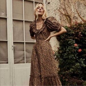 DÔEN Bellerose Maxi Dress in Dusk Winter Meadow - XS